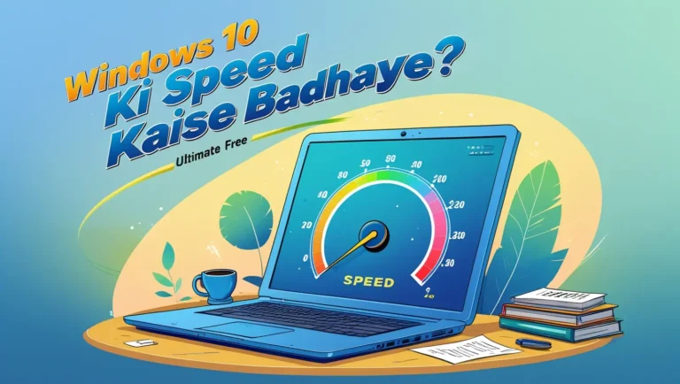 Windows 10 Ki Speed Kaise Badhaye? Slow Computer Ko Fast Kaise Kare-Ultimate Free Guide